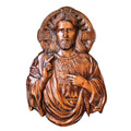 Sacred Heart of Jesus – Oval Handcrafted Wooden Wall Plaque