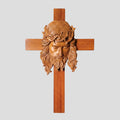 Handcrafted Wooden Jesus Cross Wall Plaque