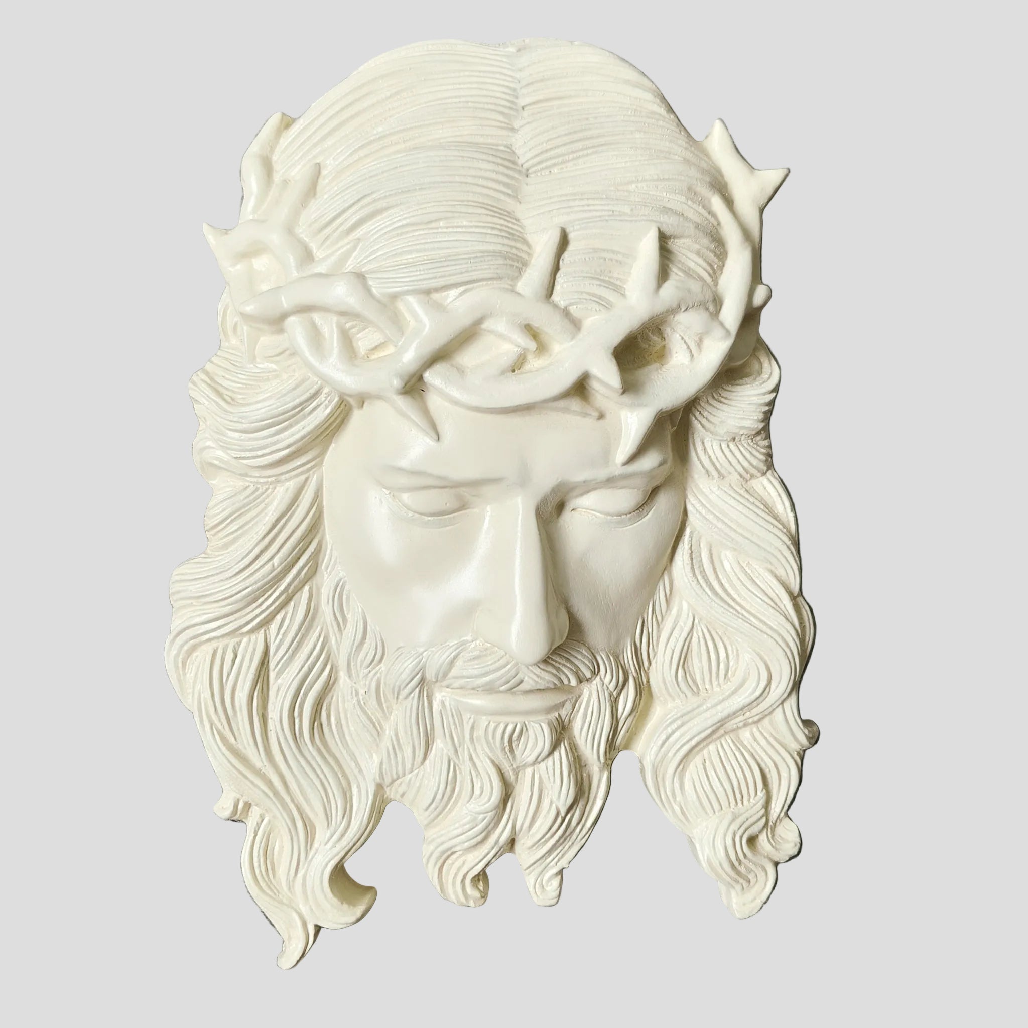 Jesus Head Wooden Wall Plaque | Handcrafted Christian Devotional Decor